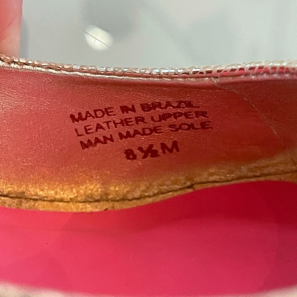 Lilly Pulitzer Gold Wedges - Picture 1 of 6